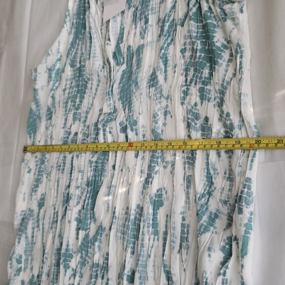 Joie NEW Top Tie-dye SILK Tank Blouse Tunic Pleated Back Women's S - Picture 4 of 10
